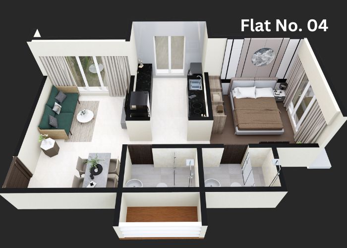 Flat No (4) pyramid developers